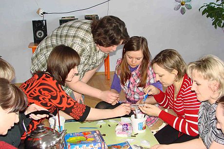 Мастер-класс проводит Оксана Рекина.