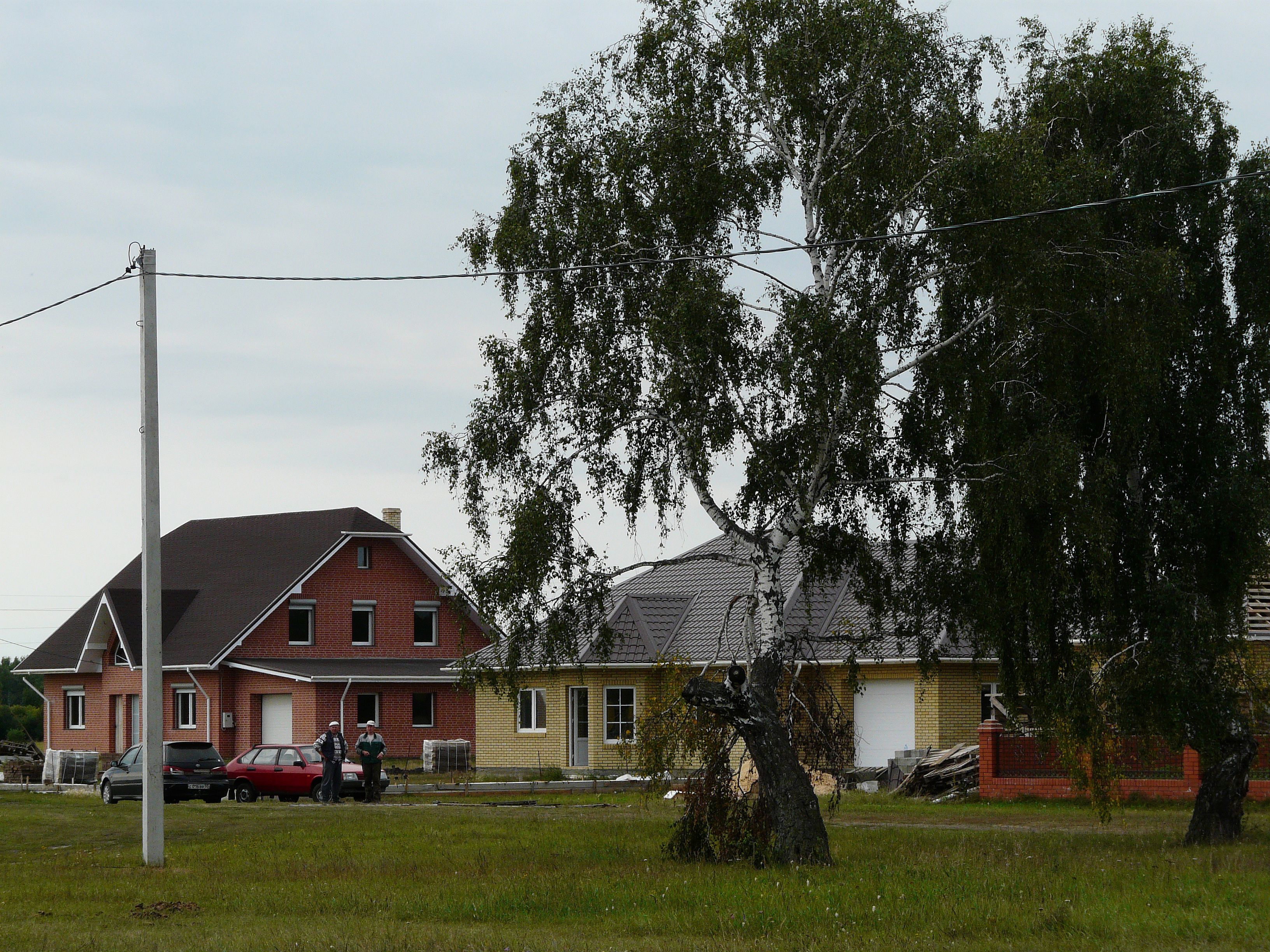 Дома на улице Новой в Аполлоновке - как на картинке.