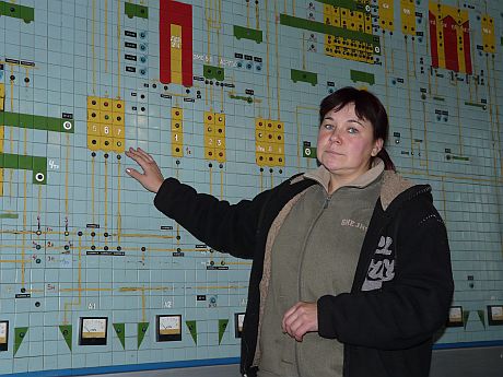 Диспетчер Исилькульского элеватора И.В. Черненко.